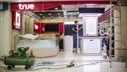 ออกแบบร้าน ตกแต่งร้าน True Partner โลตัส อ. ศรีมหาโพธิ จ ปราจีนบุรี